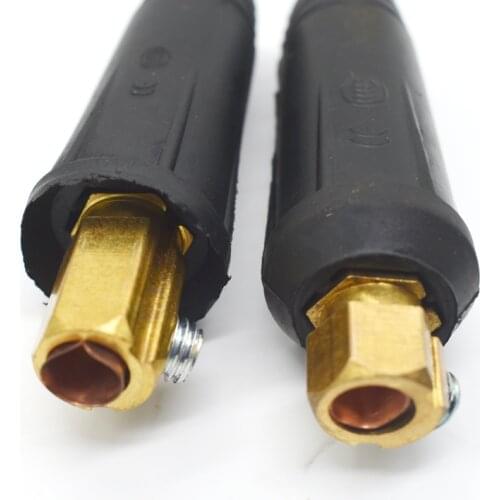 10-25mm European Electric Welding Machine Rapid Connectors Fitting Cable Connector-Plug 200Amp DKJ10-252 2pcs per sets