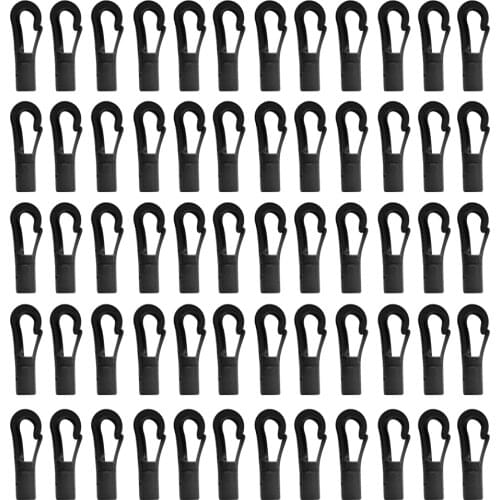 60 Pcs Wholesale Lot Bungee Cord End Snap Hooks to use with 5mm Shock Cord, Bungee Cord