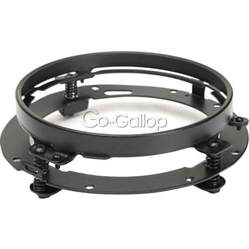 7" Black LED Headlight Mounting Ring For Harley Davidson Road King Street Glide FLHX Touring