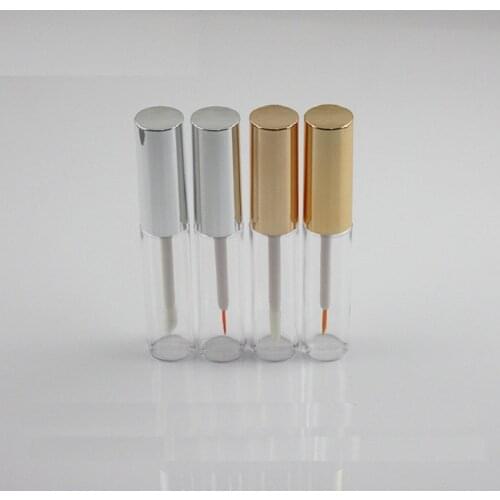 8 ML Lip Gloss Tube Empty PETG Gold Silver Refillable Cosmetic Container Liquid Eyeliner Tube Makeup Lipgloss Packaging