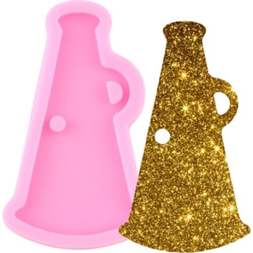 Shiny Glossy Speaker Silicone Mold Pendant Polymer Clay Mould Epoxy Resin Craft Keychain Moulds DIY Handmade Charms Molds