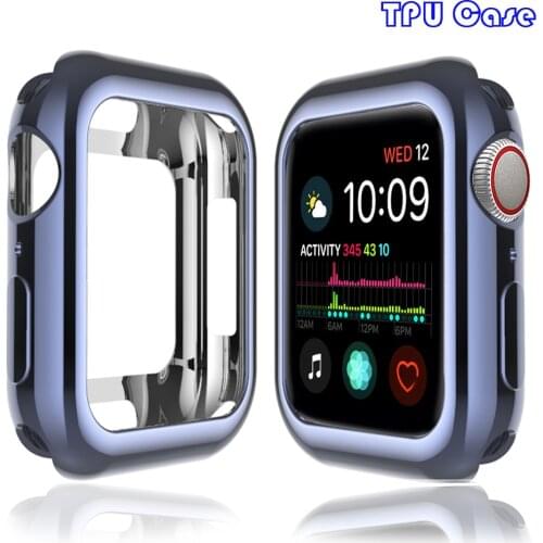 Cover for Apple Watch case 44mm 40mm iwatch 38mm 42mm Accessories soft Shell TPU bumper protector apple watch 5 4 3 6 Se