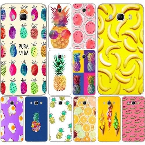 192DD Pineapple Fruit Watermelon Colorful Food Case Cover for Samsung Galaxy a3 a5 2017 A6 A8 2018 j3 j5 j7 2016 2017