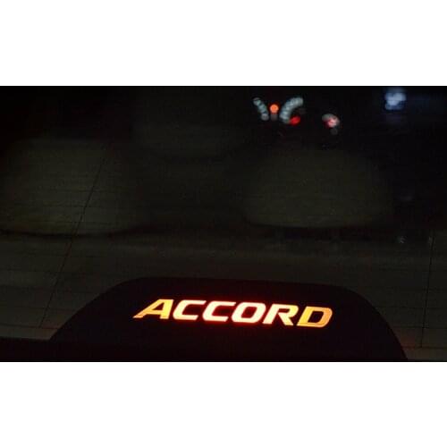 For Honda Accord 2018 2019 2020 Carbon fiber Car Brake Lights Decorative Cover Stop Lamp Stickers Modified accessories