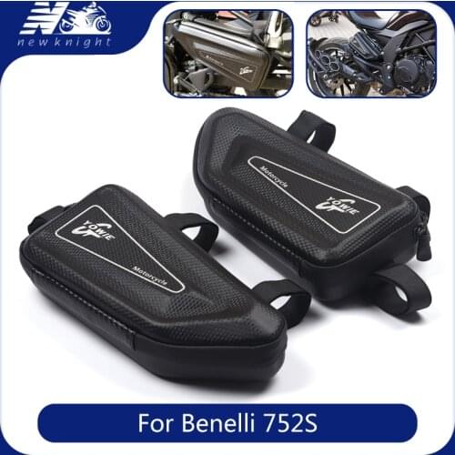 For Benelli 752S 752 S Motorcycle Universal Modified Waterproof Tool Baggage Storage Side Package Hard Case Triangle Bag Kit