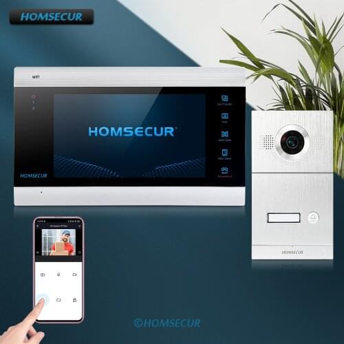 HOMSECUR 7" Wired WIFI Video Door Entry Phone Call System CCTV Camera Supported BC121HD-1S+BM705WF-B