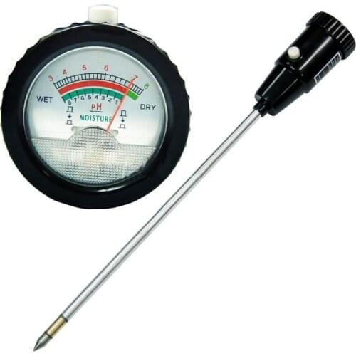 Long Electrode Soil pH Level Meter Moisture Tester 295mm Metal Probe Plant Crops