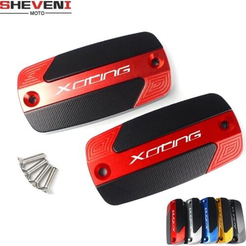 Front Brake Reservoir Fluid Tank Cover Oil Cup Cap for KYMCO XCITING 250 300 350 400 /400S 500 Motorcycle CNC aluminum cover