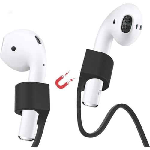 Silicone Magnetic String Rope For Apple AirPods Pro 2 3 Soft Anti-lost Cords Neck Strap For Air Ear Pods 1 2 Universal Earphone