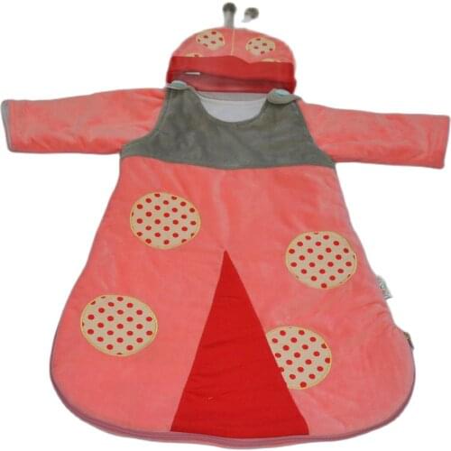 83CM Cute Newborn Baby Sleeping Bags for Winter Unisex Anti Tipi Cartoon Infant Sleepsacks with Cap for Boy Girl