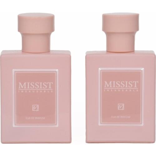 MISSIST INEXUSABLE - Eau De Parfume (EDP) pink 2x50 Ml Original Parfum High Essence Long Lasting For Woman, Mans Daily Flowery