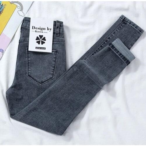 New Jeans Woman High Waist Slim Stretch Denim Jean Femme Bodycon Skinny Pencil Pants for Women Jeans for Girls Plus Size 38