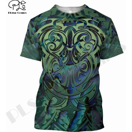 PLstar Cosmos Newest 3DPrint Maori Tribal Aotearoa Tattoo Unique Astronaut T-shirt Casual Funny Streetwear Summer Short Sleeve 2