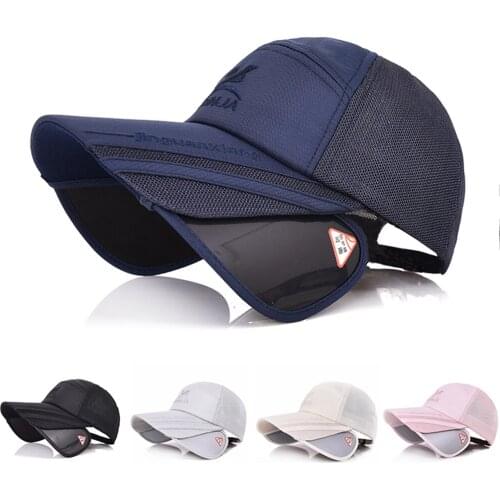 Fly Fishing cap Beach Sun Fishing boonie Hat fish headgear Men Women Boys Girls Hat Retractable eaves cap