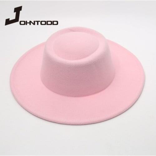 2021 21 Colors Imitation Woolen Women Men Fedoras Concave Top Jazz Hat Ladies European American Caps Bowler Hats Feminino Gorra
