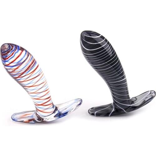 Glass Crystal Dildo Butt Plug Glass Penis Cock Anal Lesbian Adult Sex Toys for Women Gay Female Masturbation G-spot Massage 18