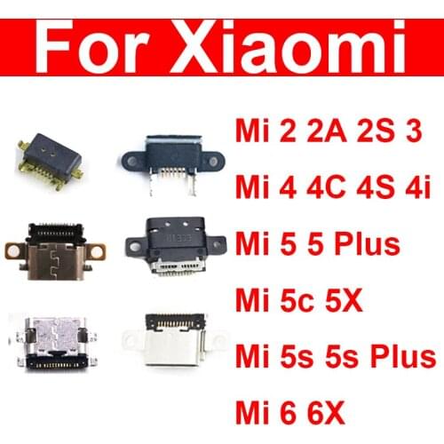 USB Charging Plug Port For Xiaomi Mi 2 2A 2S 3 4 4C 4i 4S 5 5C 5S 5X 6 6X Plus USB Connector Sync Date Charger Dock Flex Cable