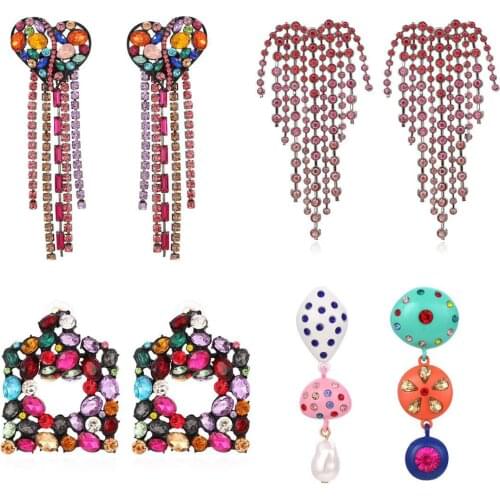 Bohemian Simple Metal Flower Earrings Female Creative Personality Alloy Earrings Jewelry