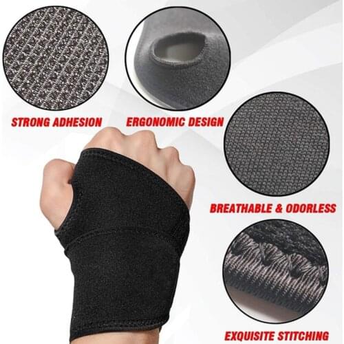 1pcs Finger Support Wristband Thumb Wristband Steel Spring Support Band Sports Fitness Wristband Anti-sprain Protector Wristband
