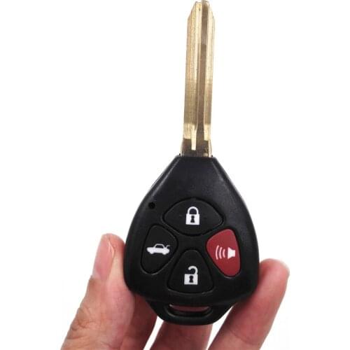 10pcs/lot,Good Quality BRAND NEW 3+1 Button Replacement Key Blank Shell Keyless R emote Fix Uncut for TOYOTA