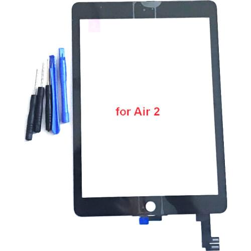 10Pcs Touch Panel Replacement For Ipad 6 Air 2 6th A1567 A1566 Touch Screen Digitizer Front Lcd Outer Glass With Adhesive