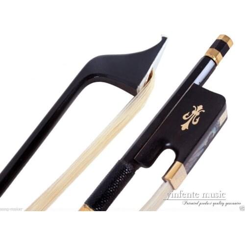 4/4 Cello Bow Carbon fiber Round Stick Ebony f rog High Quality New #DT-051