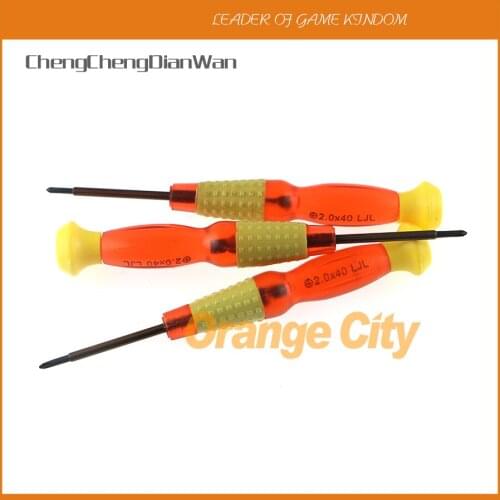 ChengChengDianWan 100pcs 2.0mm Cross Head Precision Screwdriver + screw driver Cell Phone DIY Opening Tool for ps3 controller