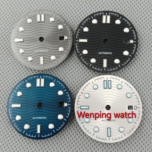Bliger 31mm sterial watch dial luminous marking fit NH35 NH36 ETA 2824 2836 Miyota 8215 8205 821A Mingzhu DG 2813 3804 movement
