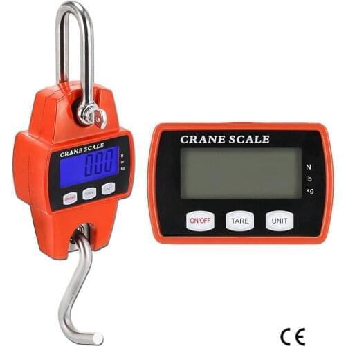 DIDIHOU 300kg Digital Crane Scale Display Industry Crane Scale Weight Heavy Duty Portable Stainless Steel Hanging Hook Scale