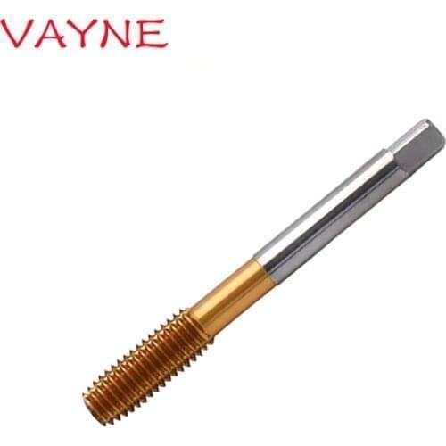 VAYNE HSSE Long Shank 100L With Tin Forming Tap UNC 2-56 4-40 6-32 Machine Screw Thread Taps