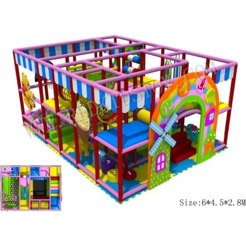 EU Standard Exported to Estonia Wholesales Indoor Playground for Coffee Shop HZ-8327