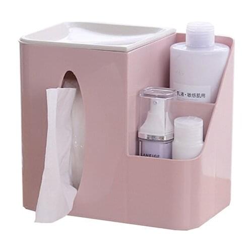 FUYOUSHENZHU Car tissue box Creative multifunctional desk towel box Sundries storage box Office paper box Car decoration