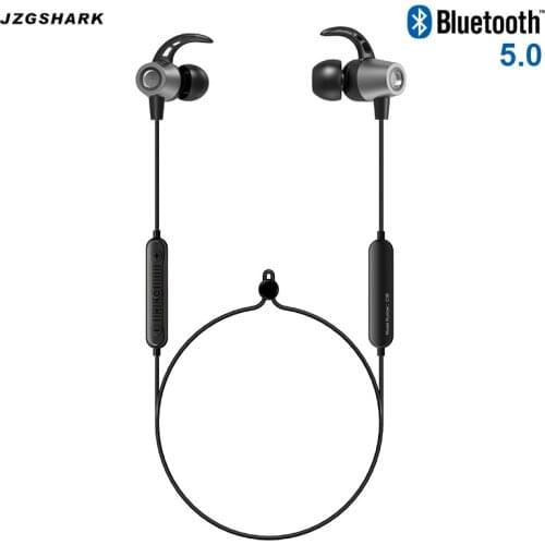 JZGSHARK Bluetooth 5.0 Earphone Wireless Headphone Sports Magnet Stereo Auriculares Earbuds High Quality Fone de ouvido 2018 NEW