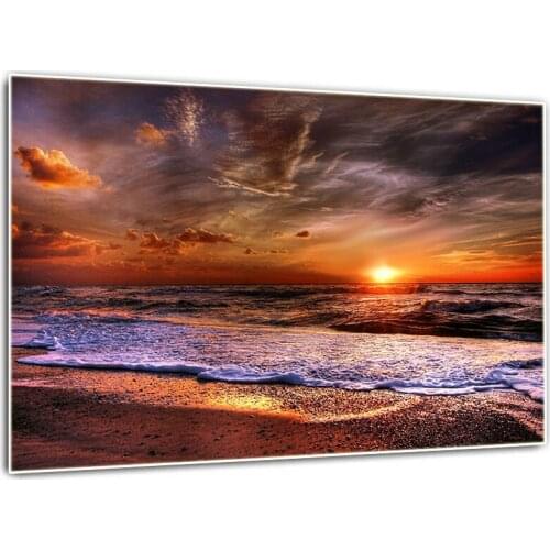 Full Square round drill 5D DIY Diamond embroidery Seaside sunset Diamond Painting Cross Stitch Rhinestone Mosaic decoration Gift