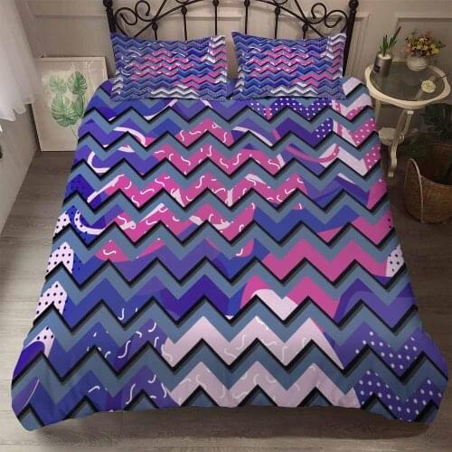 BEST.WENSD Dropshipping Super king comforter sets cover 5D Geometric quilt cover set with pillow case home textile bedding HD