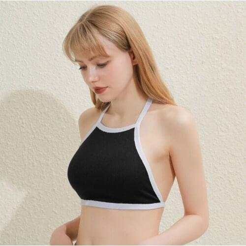 Summer Women Sexy Halter Spaghetti Strap Backless Top Skinny Cami Crop Tops Vest Clubwear Girls Bralette Camisole