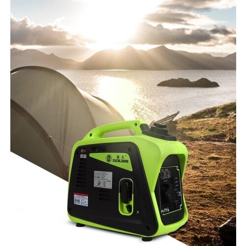 Small 1000w portable silent camping boating fishing external gasoline power inverter generator set