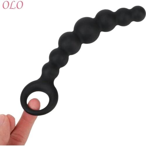 Soft Silicone Anal Plug Adult Product Sex Shop Female Vagina Masturbator 7 Butt Beads Prostate Massage Sex Toys for Women