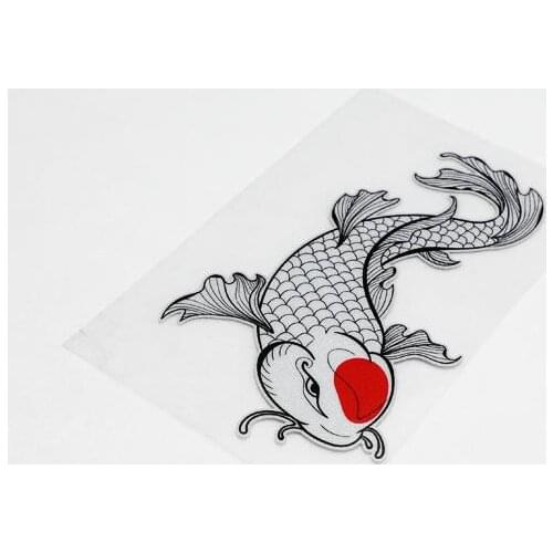 Japan koi fish stickers motocross racing helmet stickers EGEA Elements Totem Fish carp decals motorcycle sticker for helemt