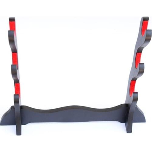 New Handmade Simple Three-layer Sword Stand Holder Rack Display Japanese Samurai Sword Delicate Wood Craft Nice Collection