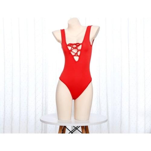 New Sexy Lingerie Body Suit for Women One Piece Swimwear Deep V Sister Lingerie Set Sexy Cosplay Uniform Wholesale Underwear