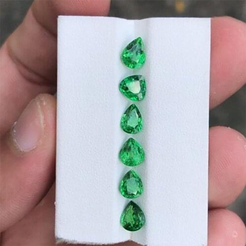 Colombia Emerald Corundum Spinel Various Shapes Mosaic Jewelry Diy Green Gem Loose Gemstone Stone DIY Pendant Send Girlfriend
