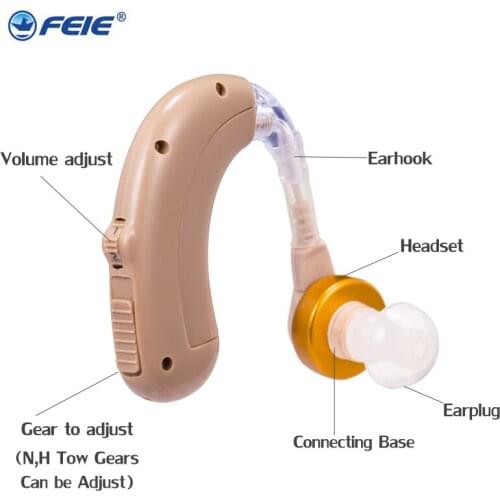 Cheap USB Rechargeable Hearing Aids C-109 Headphone Amplifier Personal Sound Enhancement For Senior 2019 New Year gifts dropshi