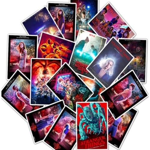 25pcs Stranger Things Stickers Anime Pegatina for Children on The Laptop Fridge Phone Skateboard Suitcase Funny Cool Sticker