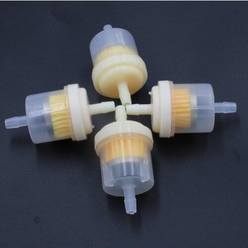 4 Pcs Oil Gas Fuel Filter With Magnet For Moped Scooter Motorcycle Car Dirt Pocket Bike ATV Go Kart