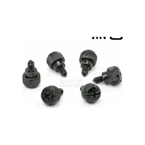01 Hardware Fasteners Tool-free manual screw for computer case screw Made of 6-32*5 thick teeth 3.5*6 pointed tail nickel-plated
