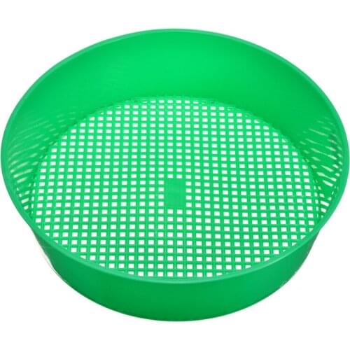 1pc Sifter Gardening Supplies Nursery Tools Round Plastic Garden Sieve Riddle Sifter For Compost Stone Mesh Gravel