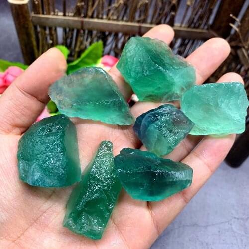 100g Rare Natural Green Fluorite Raw Stone Quartz Crystal Mineral Specimen Reiki Healing Gemstone Aquarium Craft Random