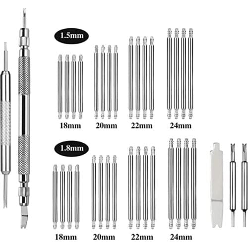 37pcs Spring Tools Set Watch Band Watch Tools Watch Opener Remover Spring Bar Repair Tool Watchmaker Accessories