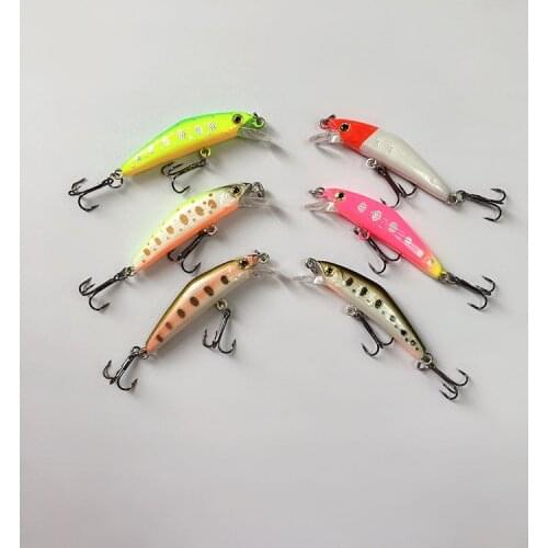 3D Simulation Eyes Bionic Bait Fishing 7 Colors 3.8cm/6g Artificial Small Minnow Plastic Hard Bait With Treble Hook Swimbait